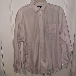 Vintage Banana Republic Mens Pale Pink Button Down Dress Shirt